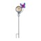 Accent Plus Home Decorative Metal Thermometer Garden Stake - Butterfly
